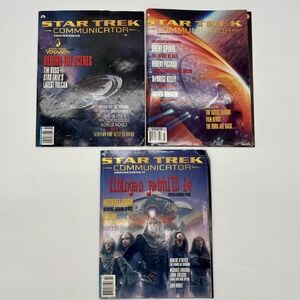 Vintage Star Trek Communicator Magazines Lot Issues 101 103‎ 104 Voyager Borg